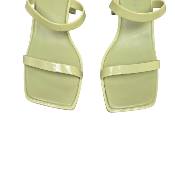 Jeffrey Campbell Womens Jamm Green Square Toe Jelly Sandals Size 7 - Picture 5 of 8